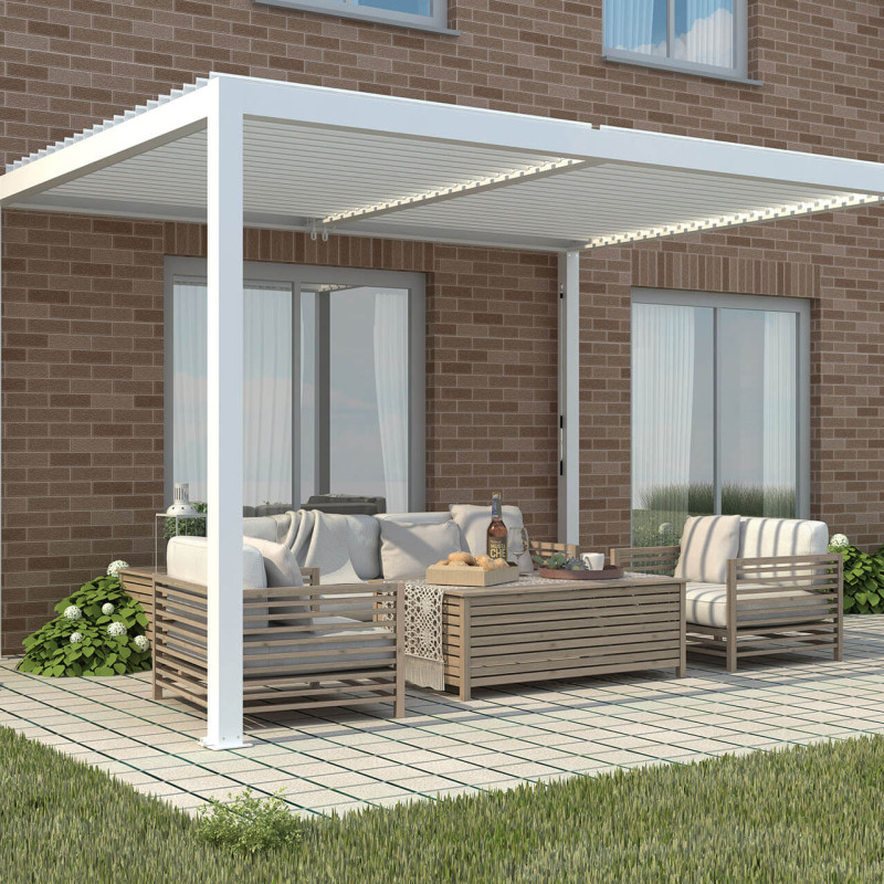 NIMBUS - pergola bioclimatica in alluminio 3x4