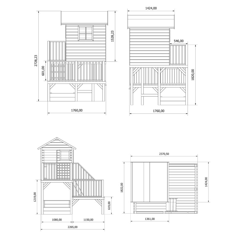 JEJE - casetta in legno per bambini