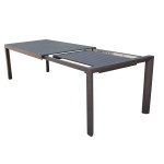 EQUITATUS - tavolo da giardino allungabile in alluminio da 135