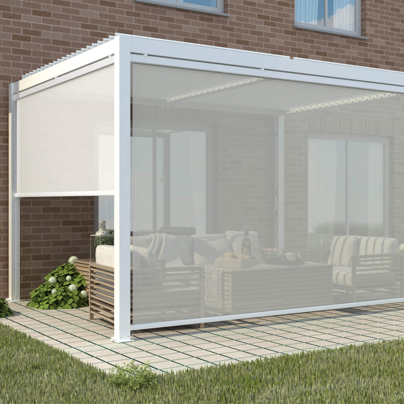 NIMBUS - parete laterale per pergola bioclimatica 270x238