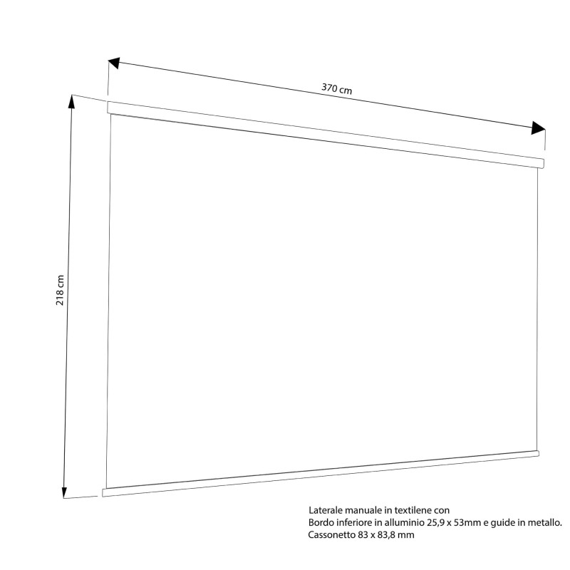 NIMBUS - parete laterale per pergola bioclimatica 370x238