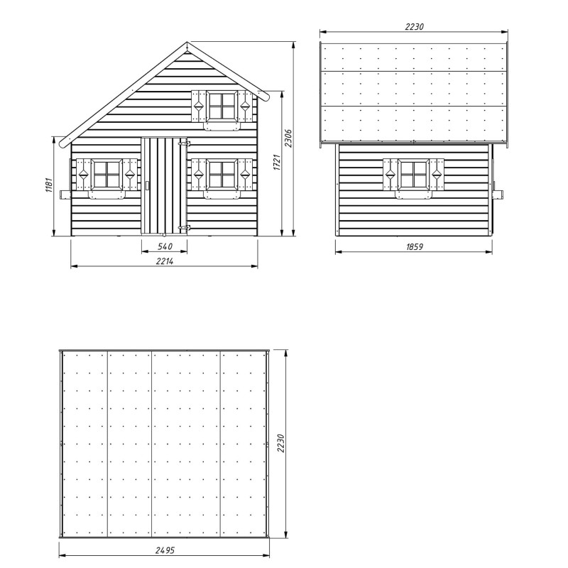 SEBA - casetta in legno per bambini