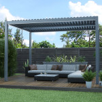 NIMBUS - pergola bioclimatica in alluminio 3 x 3 m