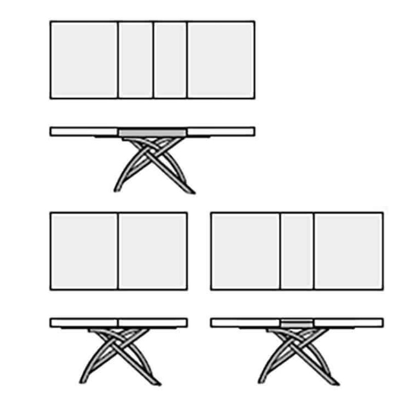 GAIA- tavolo da pranzo allungabile