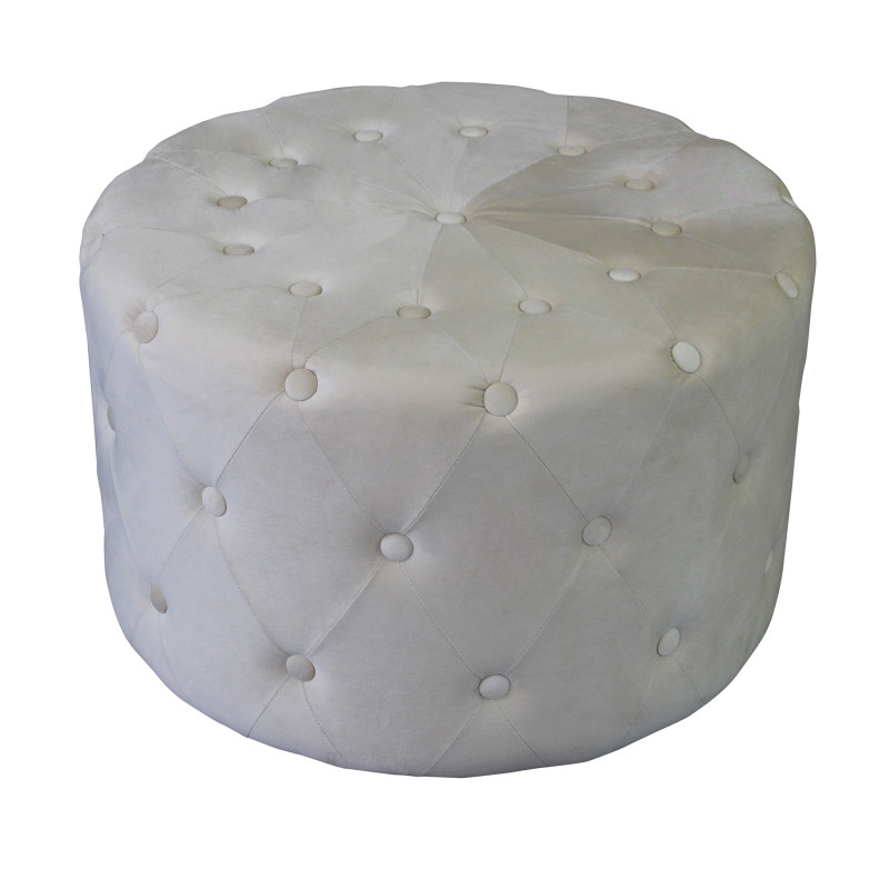 AURA - pouf rotondo in velluto