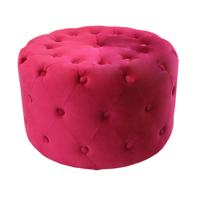 AURA - pouf rotondo in velluto