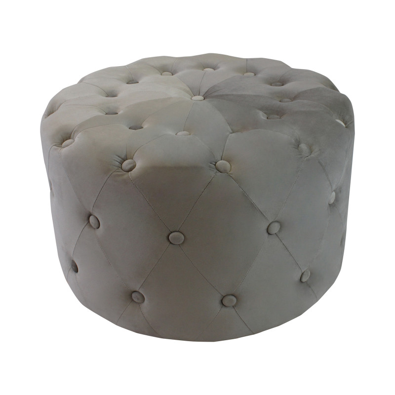 AURA - pouf rotondo in velluto