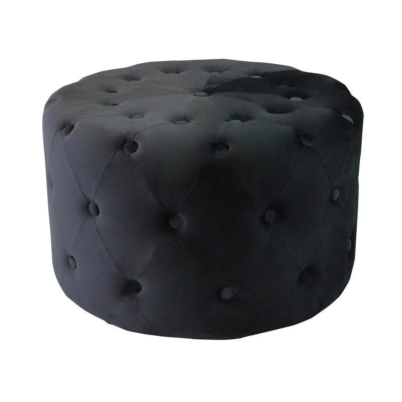 AURA - pouf rotondo in velluto