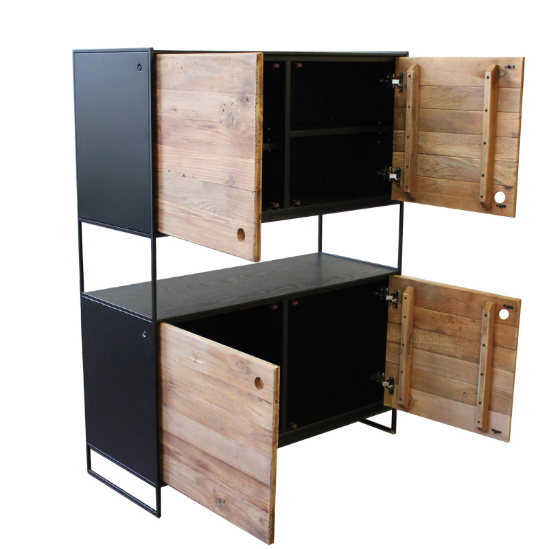 PINUS BLACK - credenza in legno massiccio