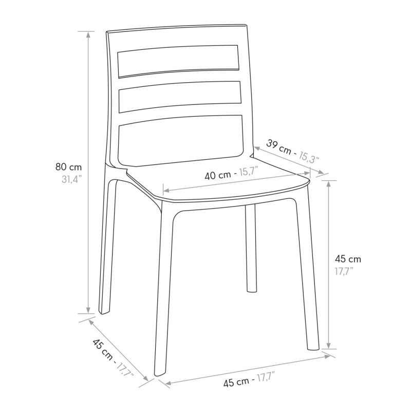 DOGE - sedia di design moderno polipropilene