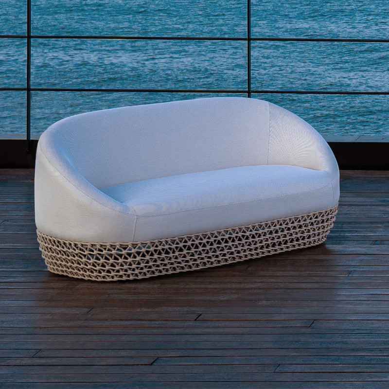 ATREIDES - divano da esterno in alluminio e corda