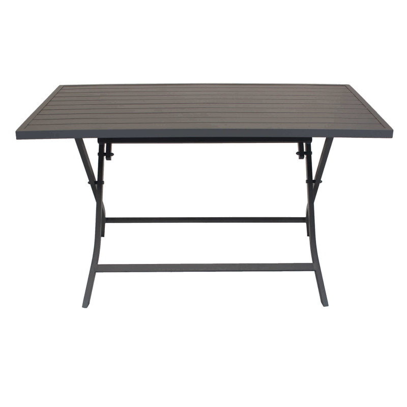 ABELUS - tavolo da giardino pieghevole salvaspazio in alluminio