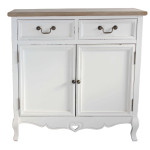 CONSTANCE - credenza 2 ante 2 cassetti in legno di paulownia shabby chic