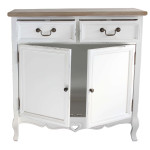 CONSTANCE - credenza 2 ante 2 cassetti in legno di paulownia shabby chic