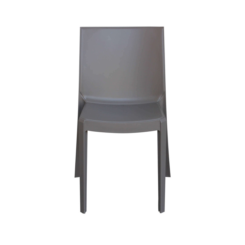 PERLA - sedia in resina impilabile da esterno e interno set da 4