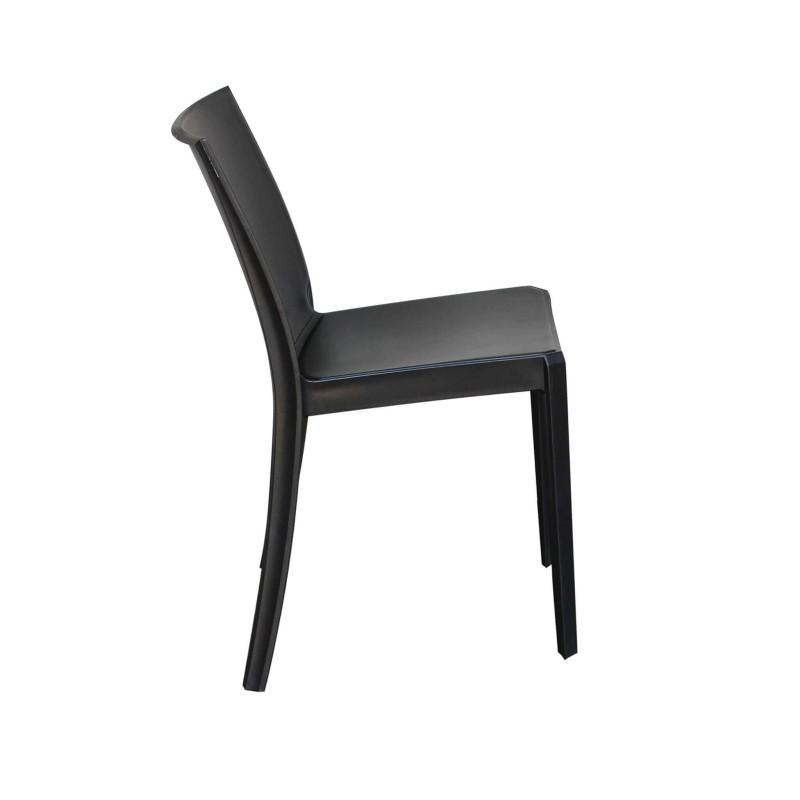 PERLA - sedia in resina impilabile da esterno e interno set da 2