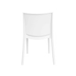 PERLA - sedia in resina impilabile da esterno e interno set da 4