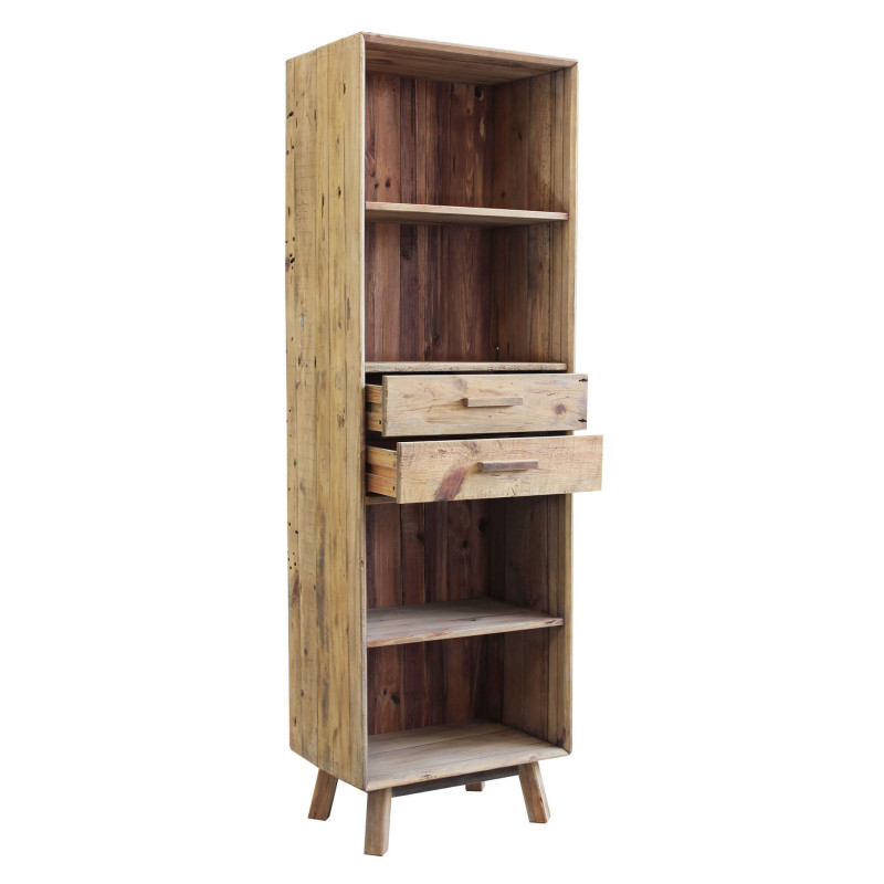 PINUS - libreria con 2 cassetti e 4 ripiani