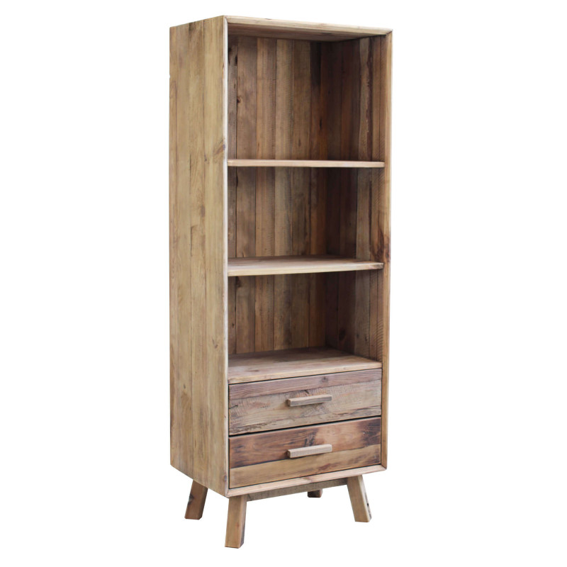 PINUS - libreria con 2 cassetti e 3 ripiani