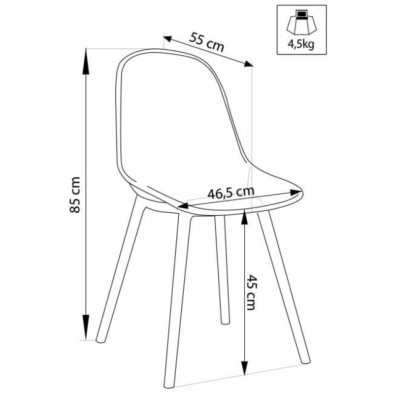 ARLO - sedia in resina