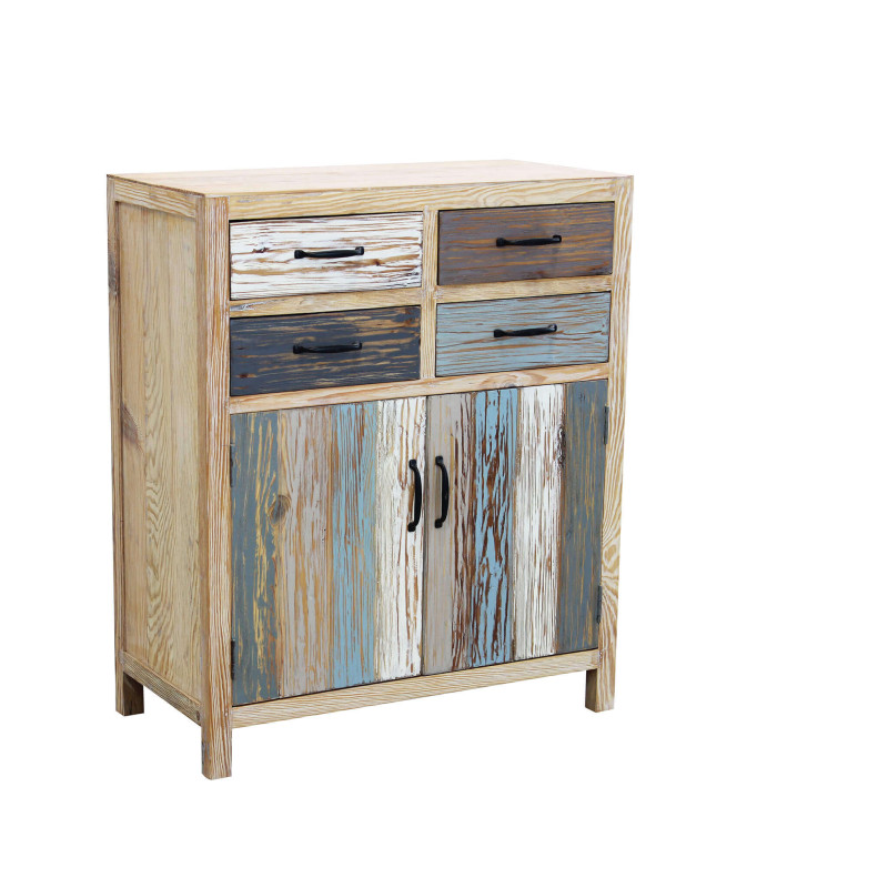 COLORWOOD - credenza due antine in legno colorato