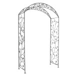 DORIAN - arco decorativo bianco ossidato