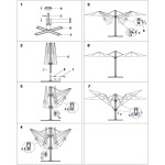 DA VINCI - ombrellone doppio da giardino