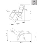 DIVES XL - sdraio pieghevole xl struttura in acciaio