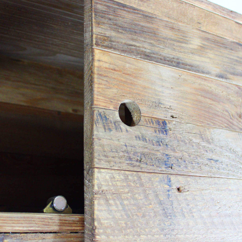 PINUS BLACK - credenza in pino riciclato