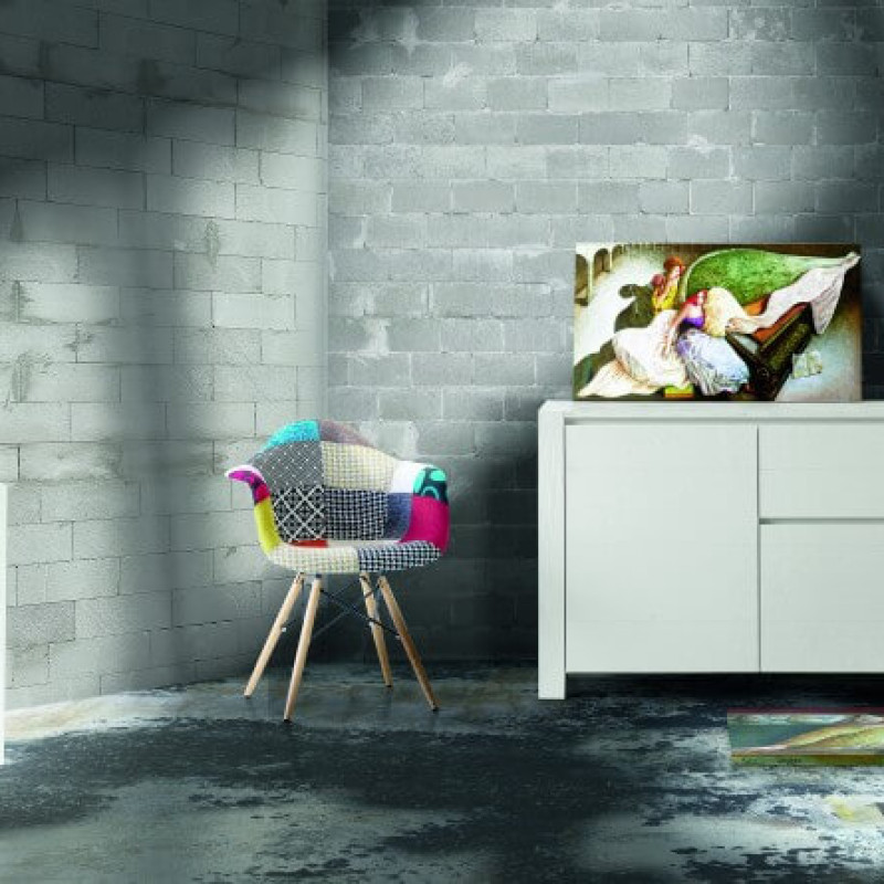 CHANTAL - credenza moderna in abete spazzolato