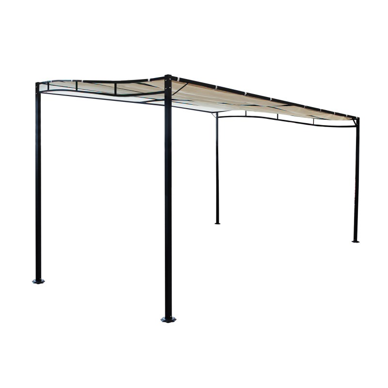 PEGASUS - pergola da giardino addossata in acciaio 3 x 2,5 m