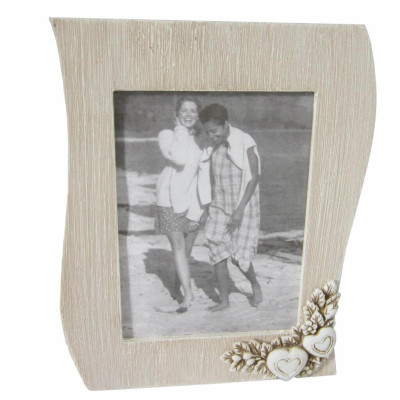 portafoto shabby chic onda cm 21 x 2,5 x 27 h