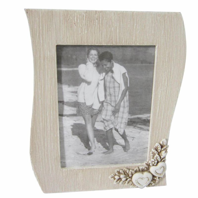 portafoto shabby chic onda cm 17 x 2,5 x 22 h