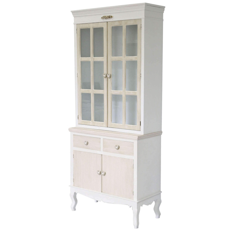 ROXY - credenza shabby chic con vetrina