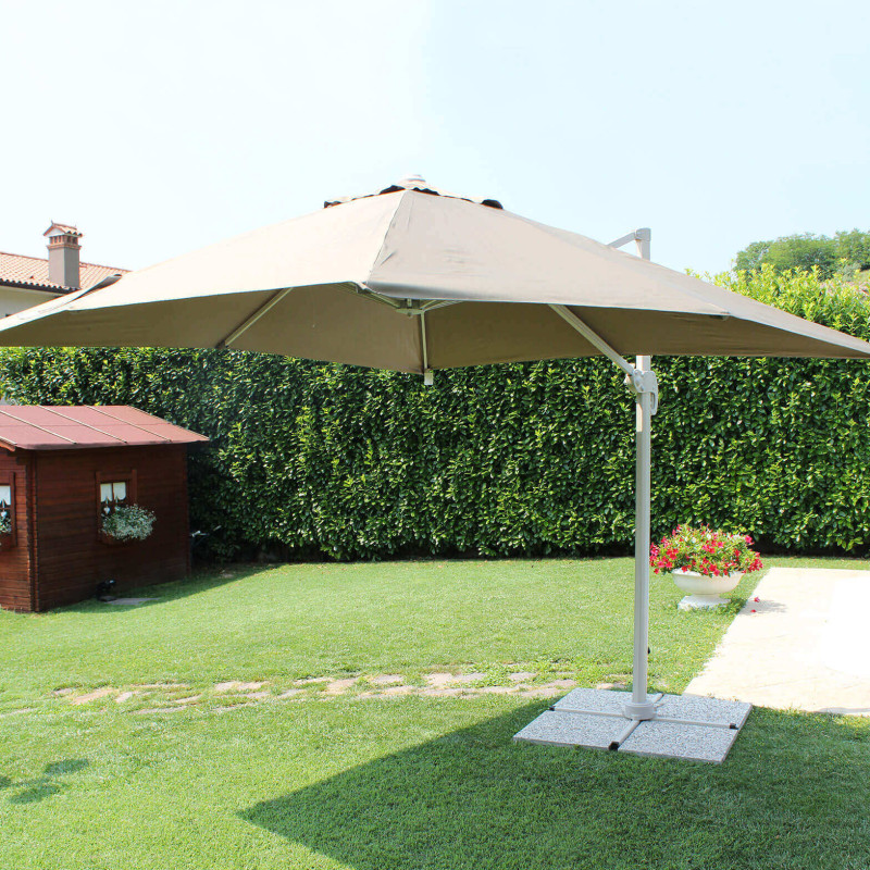 BACTRUS - ombrellone da giardino decentrato 3 x 4 m