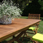 CAESAR - set tavolo in alluminio e teak cm 150/200 x 90 x 78 h con 6 sedie e 2 poltrone Dresda