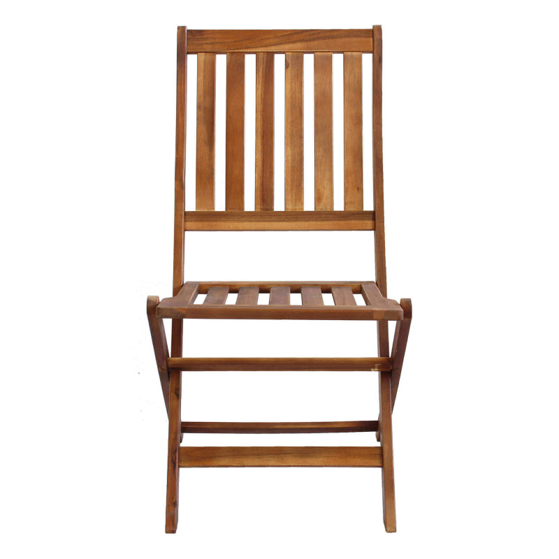 SOLEA - set tavolo in alluminio e teak cm 150 x 80 x 74 h con 4 sedie Dresda