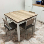 BENTLEY - tavolo da pranzo quadrato moderno allungabile a libro in legno