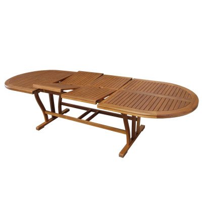 GENIUS - tavolo da giardino allungabile in legno massiccio di acacia