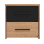CADDIE - comodino due cassetti moderno minimal in legno