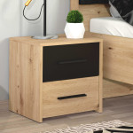 CADDIE - comodino due cassetti moderno minimal in legno