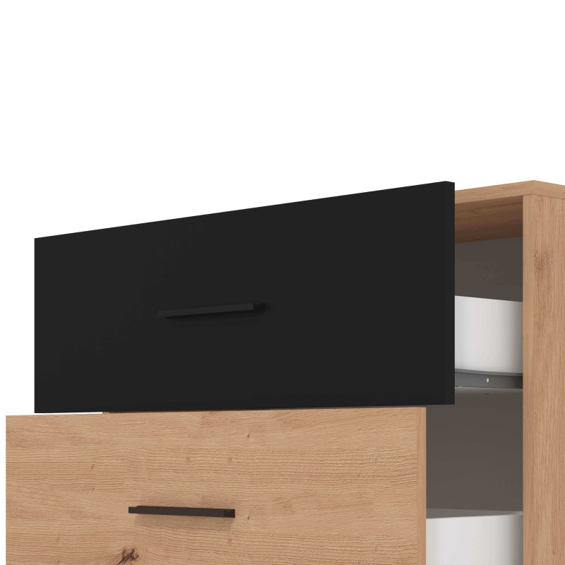 CADDIE - comò tre cassetti moderno minimal in legno