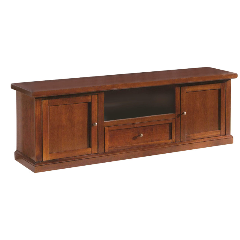 CLAYTON - mobile porta tv in legno massello cm 45 x 160 x 56 h