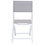 ABELUS - set tavolo in alluminio cm 130 x 77 x 73 h con 4 sedie Gaja