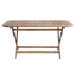 SOLEA - tavolo da giardino pieghevole salvaspazio in legno massiccio di acacia