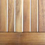 AARON - set tavolo in alluminio e teak cm 80 x 80 x 74 h con 4 sedie Dresda