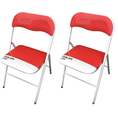 LUCIE - sedia pieghevole salvaspazio set da 2 bicolor